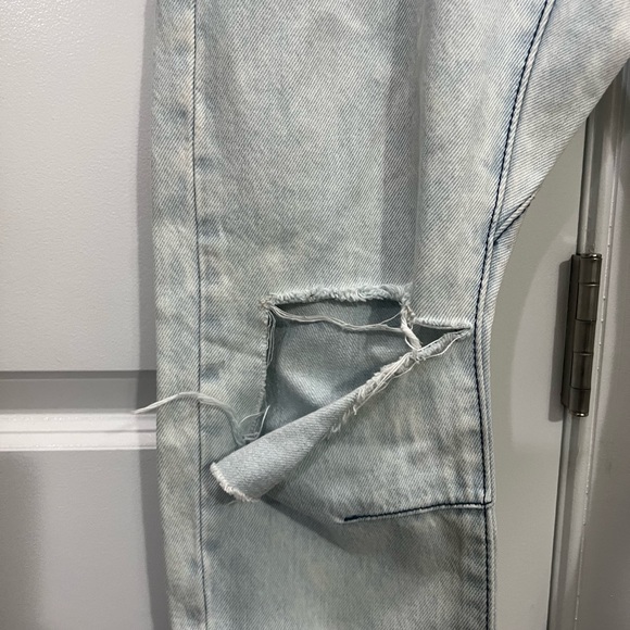 One Teaspoon Light Blue Saints High-Rise Boyfriend Denim Jeans Size 25 US - Picture 4 of 10